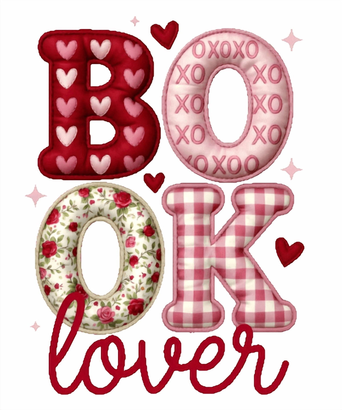 5" Round Pre-Cut Book Lover Pink & Red Hearts & Plaid Themed Birthday Edible Image Cake,Cupcake Or Cookie Toppers (2 Per Sheet)