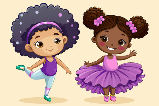 5" Round Pre-Cut Cartoon Ballerina Friends Dancing Photo Edible Image Cake,Cupcake Or Cookie Toppers (2 Per Sheet)