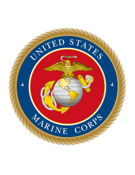 1.875" Pre-Cut Round United States Marine Logo Edible Images!