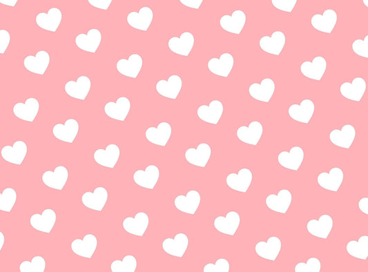 Pink & White Hearts, Love, Valentines Pattern Edible Image Photo Cake Border Strips 3 Pre Cut Strips Per Sheet 2.6″ x 10.5"