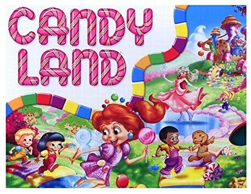 Candy Land Edible Image Cake Topper For Quarter Sheet Cake