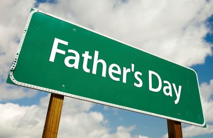 Fathers Day Road Sign Design Edible Image Photo Cake Topper For Half Sheet Cake