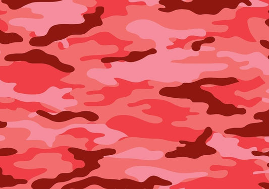 Multi Color Pink Camoflauge Pattern Edible Image Photo Cake Topper For Half Sheet Cake