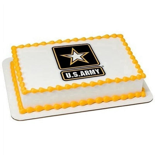 US Army Birthday Party Edible Icing Image Cake topper, by Tnct.