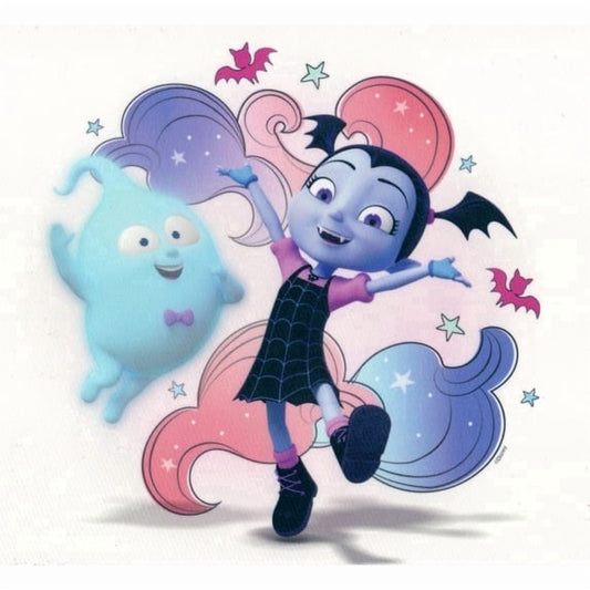 Vampirina Bats Ghost Birthday Edible Icing Image Cake topper, by Tnct.