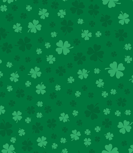 4 Leaf Clover Pattern On Edible Image Chocolate Transfer Sheet. Apply To Your Custom Chocolate Treats