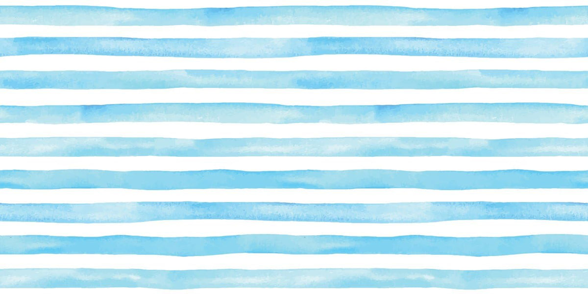 Light Blue Watercolor Stripes Pattern Edible Chocolate Transfer Sheet, by Party Poppin Cake Toppin. (1 Count)
