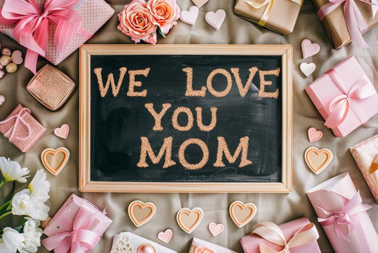 We Love You Mom Edible Image Photo Cake Topper For Half Sheet Cake