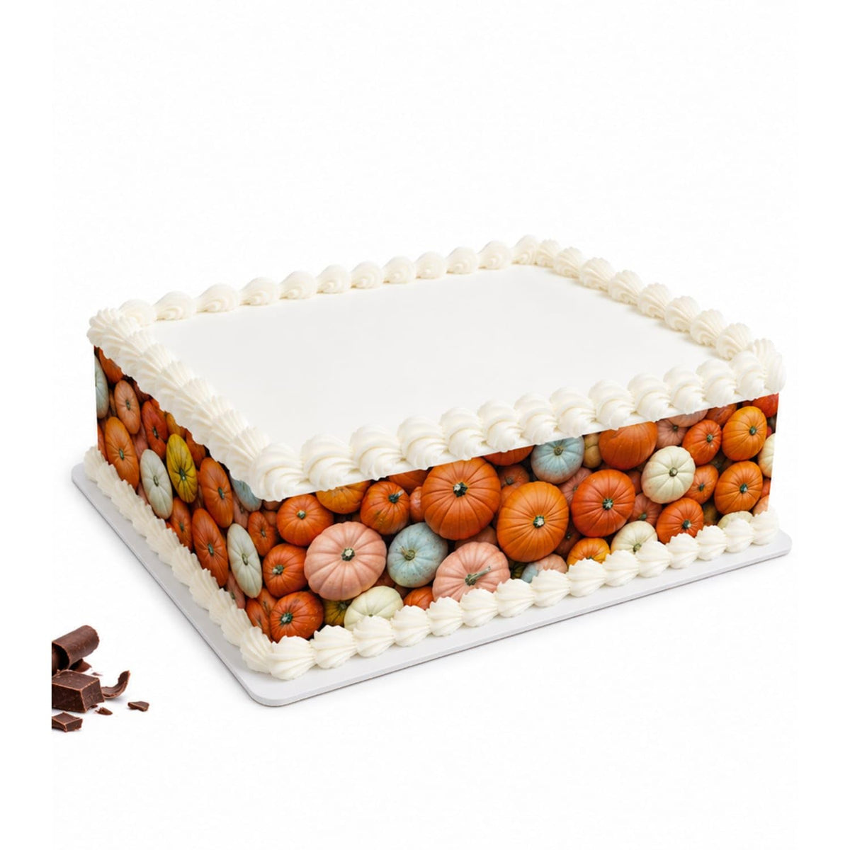 Mixed Pumpkins and Gourds Edible Image Cake Border Strips, by Party Poppin Cake Toppin. (1 Count)