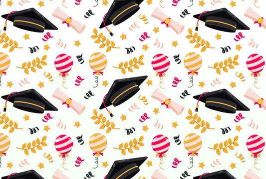 Graduation Edible Image Photo Cake Topper For Quarter Sheet Cake