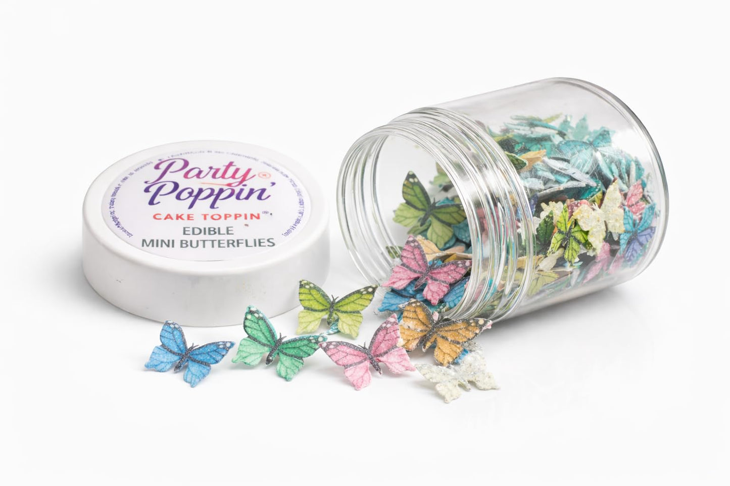 Party Poppin Cake Toppin' Adorable Miniature Edible Butterflies For Cakes, Cookies, Drink Rims, Cupcakes & More!
