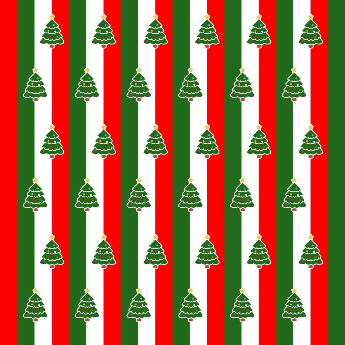 Christmas Trees with Red and Green Stripes Edible Chocolate Transfer Sheet for Chocolate Covered Strawberries and Bark, 1 Count
