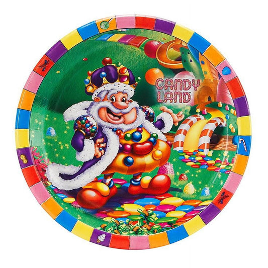 Candyland Edible Birthday Cake Topper 8" Round Frosting Sheet Image
