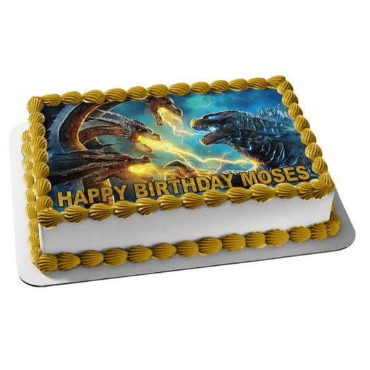 Ghidorah Godzilla Birthday Cake Topper, by TNCT