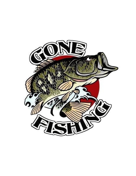 Bass Gone Fishing Birthday Edible Icing Image Cake Topper, by Tnct.
