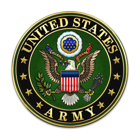 Colorful United States Army Logo Birthday Edible Icing Image Cake Topper, by Tnct.