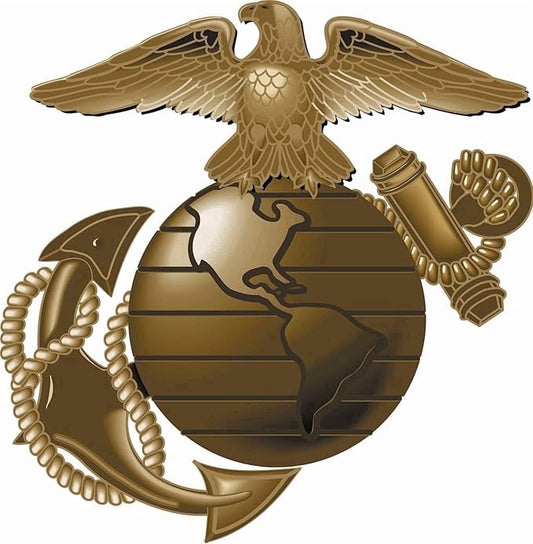 US Marines Emblem Edible Icing Image Cake Topper, by Tnct.