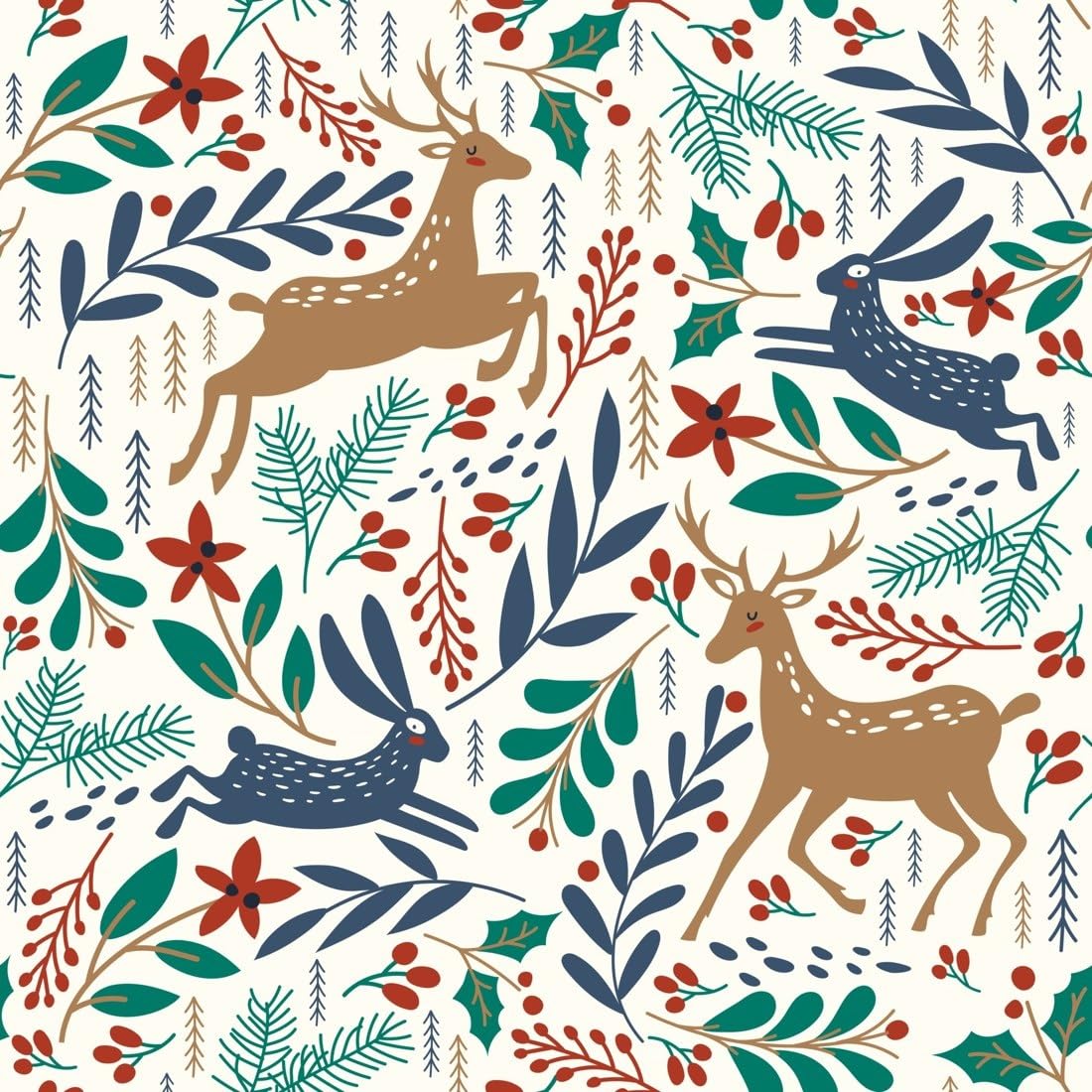 Woodland Deer and Rabbits Edible Chocolate Transfer Sheet for Chocolate Covered Strawberries and Bark, 1 Count