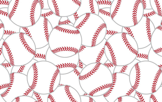 Baseball Outline Pattern Edible Image Photo Cake Border Strips 3 Pre Cut Strips Per Sheet 2.6″ x 10.5"