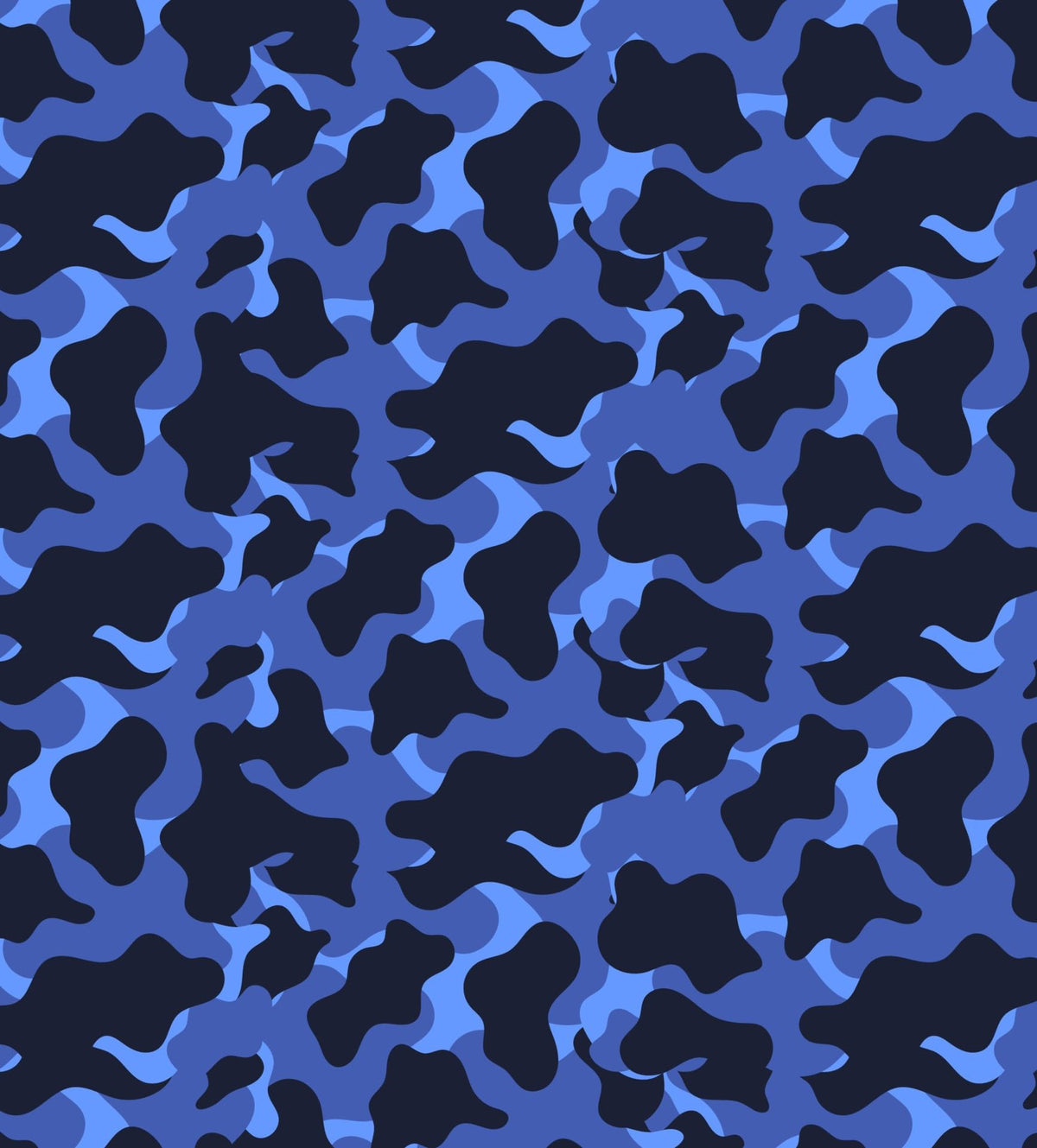 Blue Camoflauge Pattern Edible Image Photo Cake Topper For Half Sheet Cake