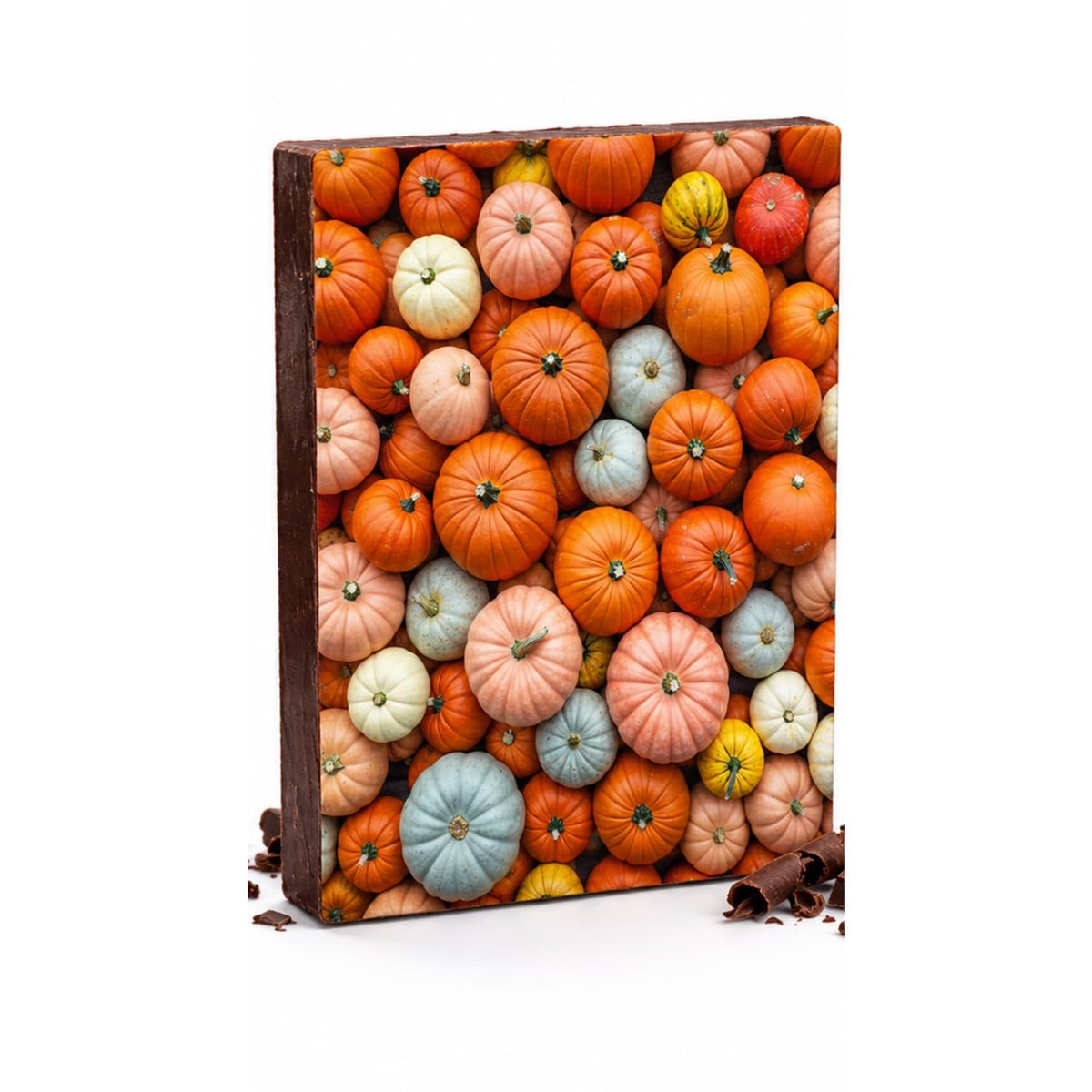 Mixed Pumpkins and Gourds Edible Chocolate Transfer Sheet for Chocolate Treats, 1 Count