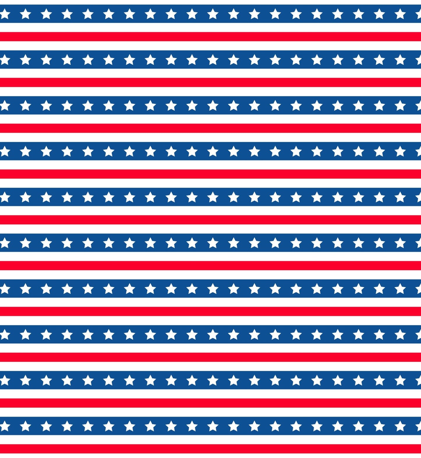 Red, White & Blue Stars & Stripes Flag Pattern Edible Image Photo Cake Topper For Half Sheet Cake