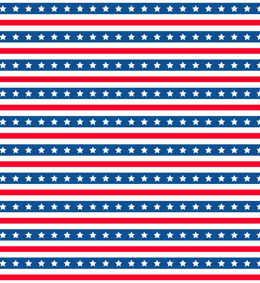 Red, White & Blue Stars & Stripes Flag Pattern On Edible Image Chocolate Transfer Sheet. Apply To Your Custom Chocolate Treats