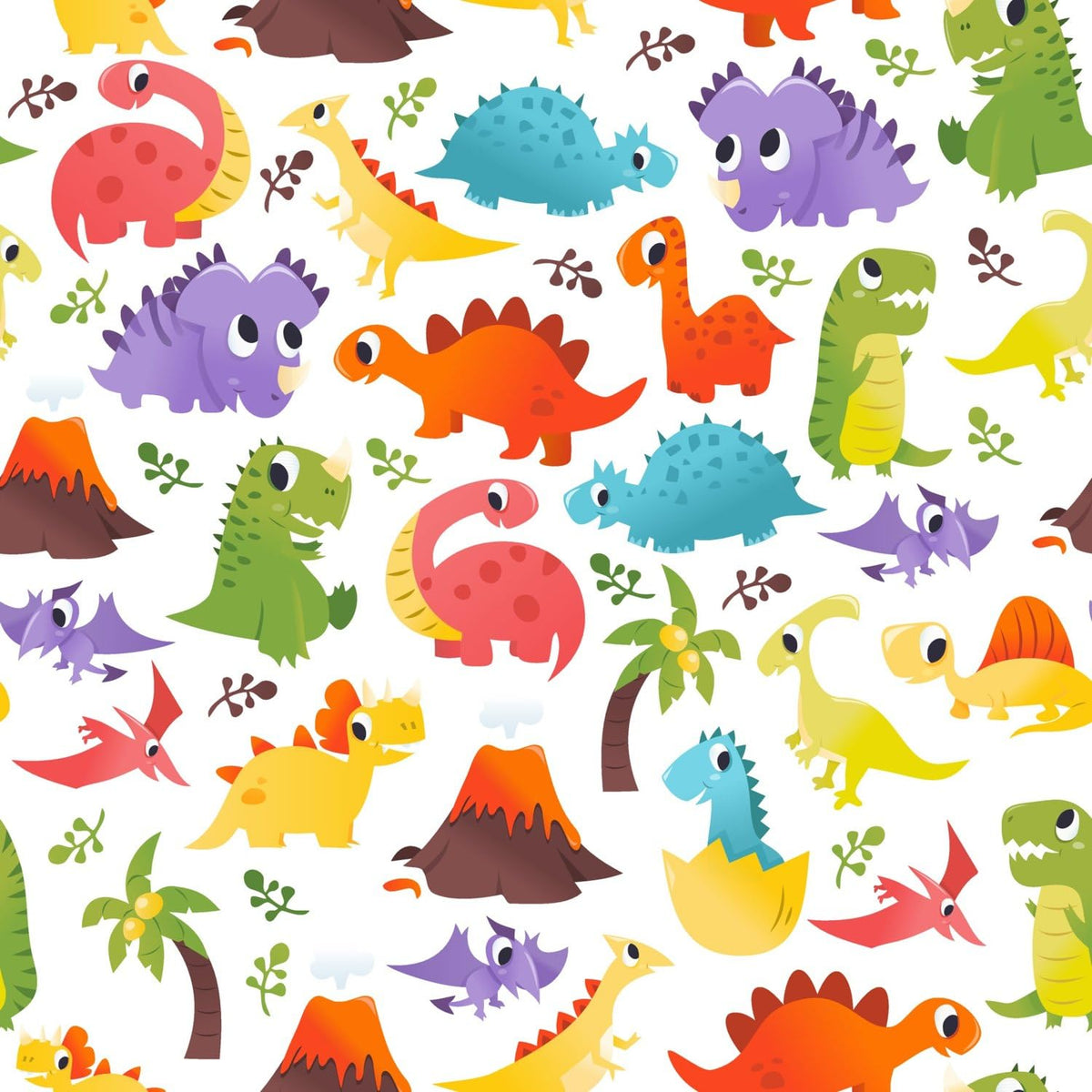Colorful Dinosaurs and Volcanoes Pattern Edible Chocolate Transfer Sheet, by Party Poppin Cake Toppin. (1 Count)