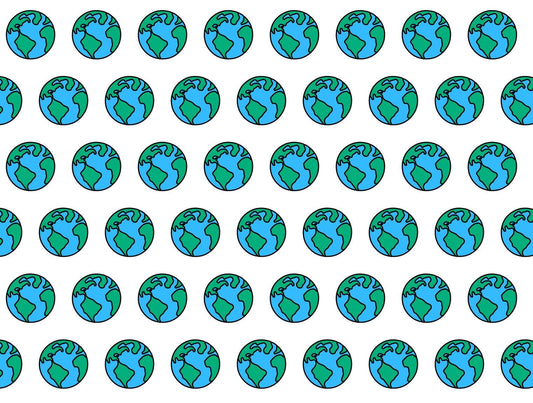Happy Earth Day Globe Edible Image Photo Cake Topper For Half Sheet Cake
