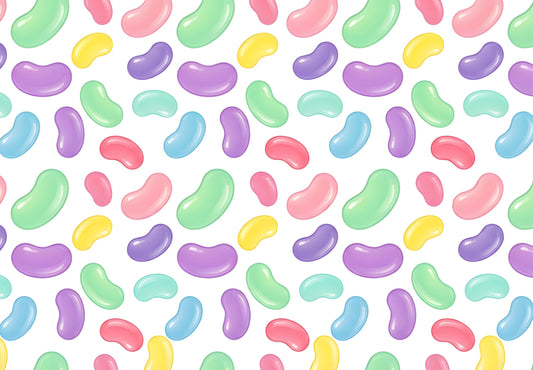 Easter Candy Pattern Edible Image Photo Cake Topper For Quarter Sheet Cake
