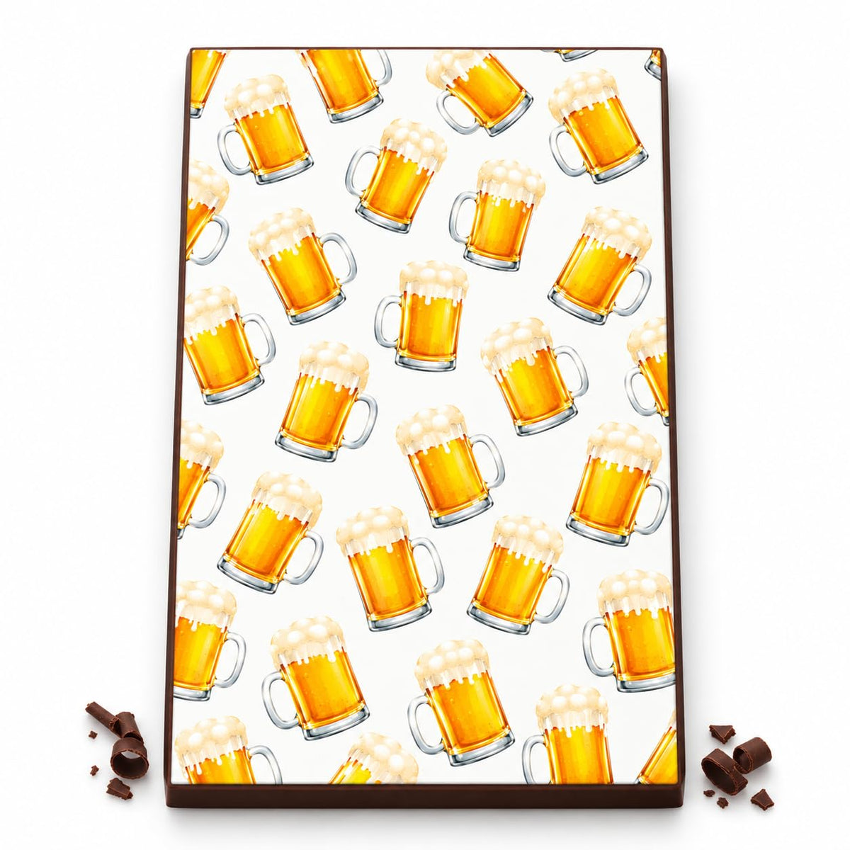 Golden Beer Mugs Edible Image Chocolate Transfer Sheet