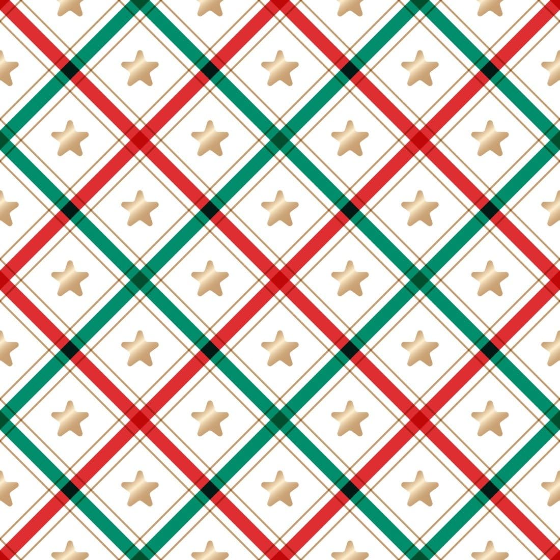 Christmas Icons in Red and Green Diamonds Edible Chocolate Transfer Sheet for Chocolate Covered Strawberries and Bark, 1 Count
