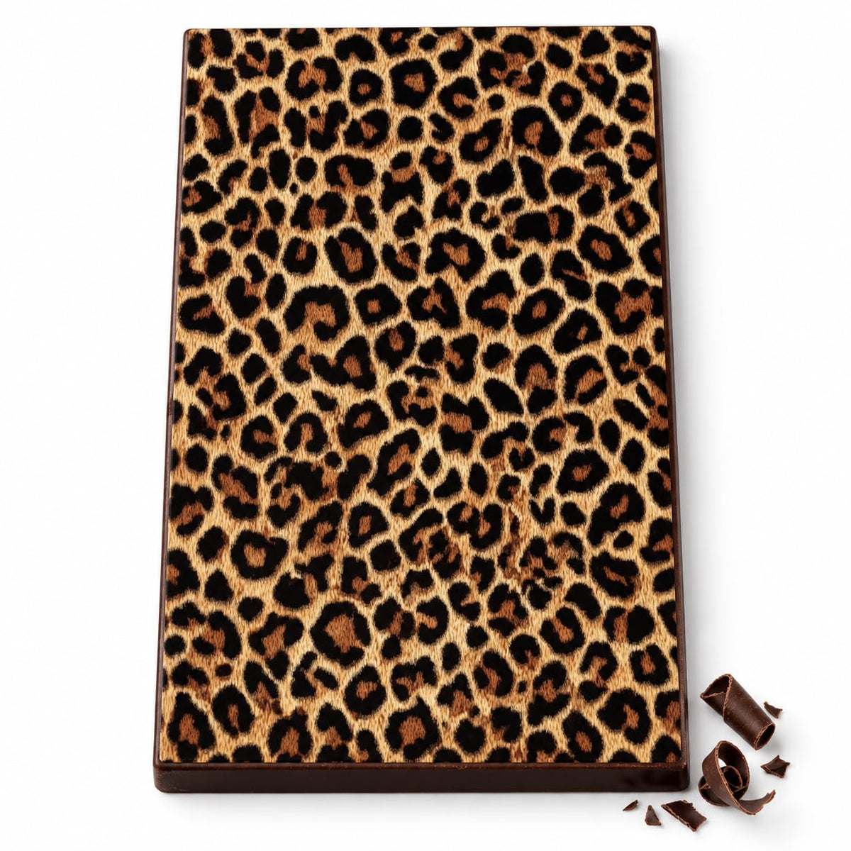 Tan and Black Leopard Print Edible Image Chocolate Transfer Sheet