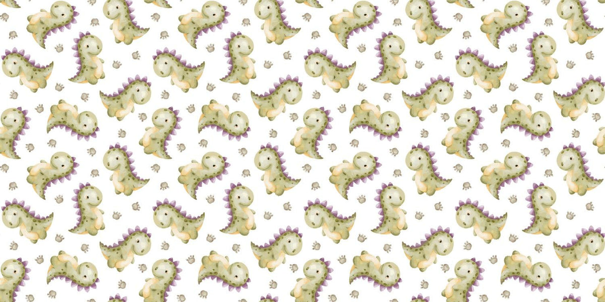Cute Green Baby Dragons Pattern Edible Image Cake Border Strips, by Party Poppin Cake Toppin. (1 Count)