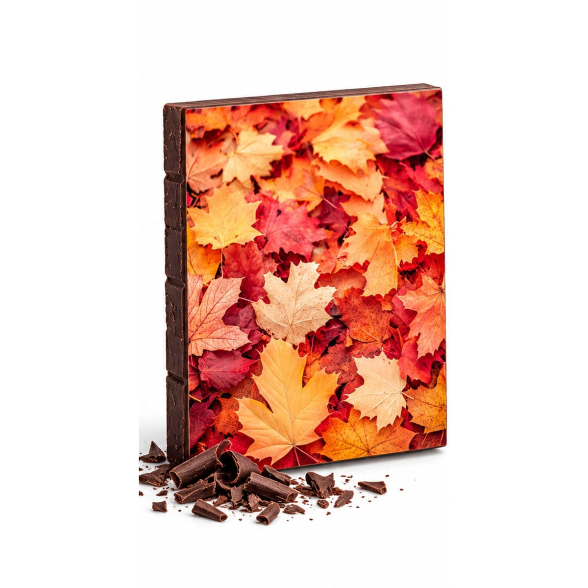 Colorful Fall Foliage Edible Chocolate Transfer Sheet for Chocolate Treats, 1 Count