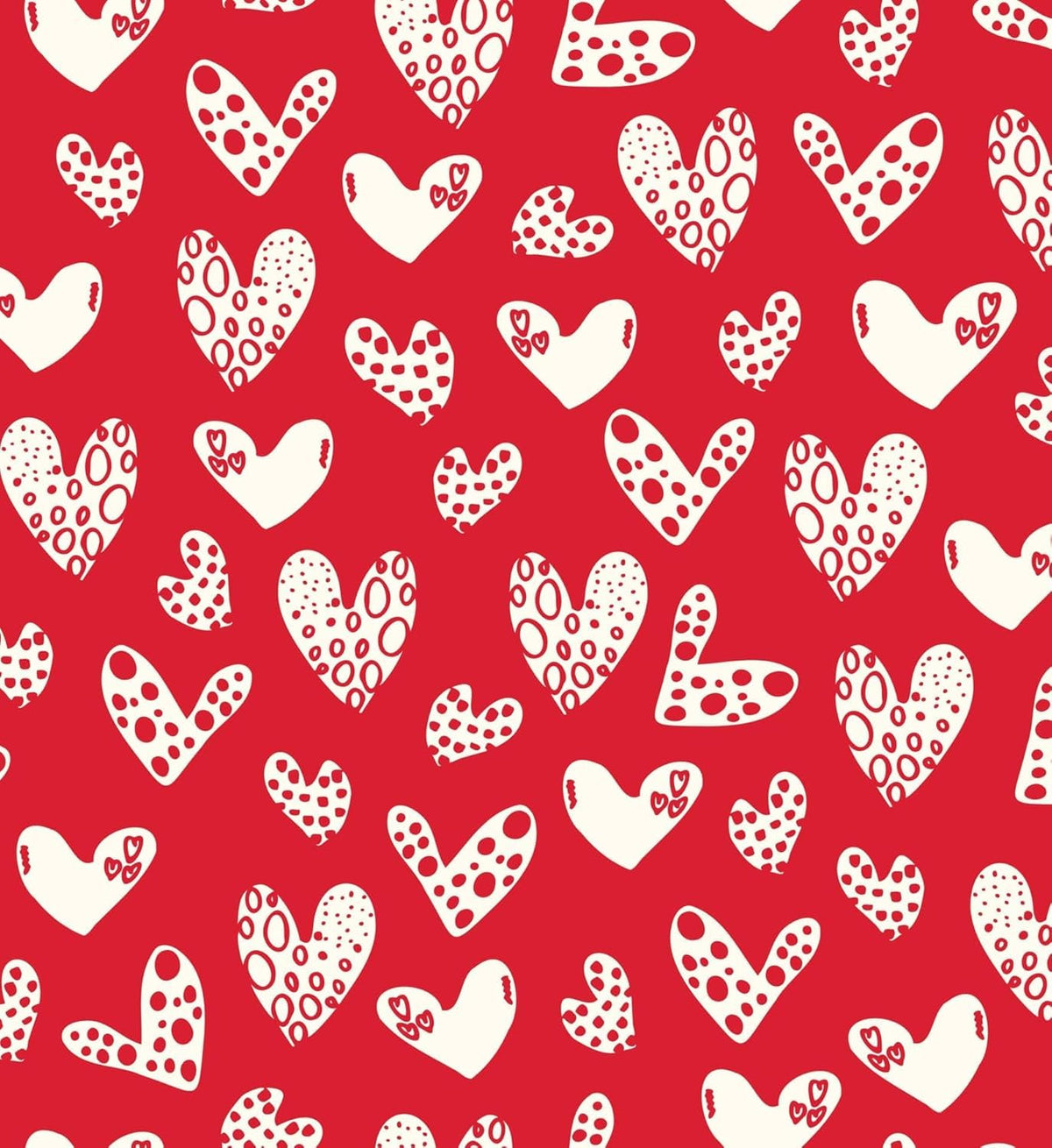 White Hearts On Red Pattern Edible Image Photo Cake Border Strips 3 Pre Cut Strips Per Sheet 2.6″ x 10.5"