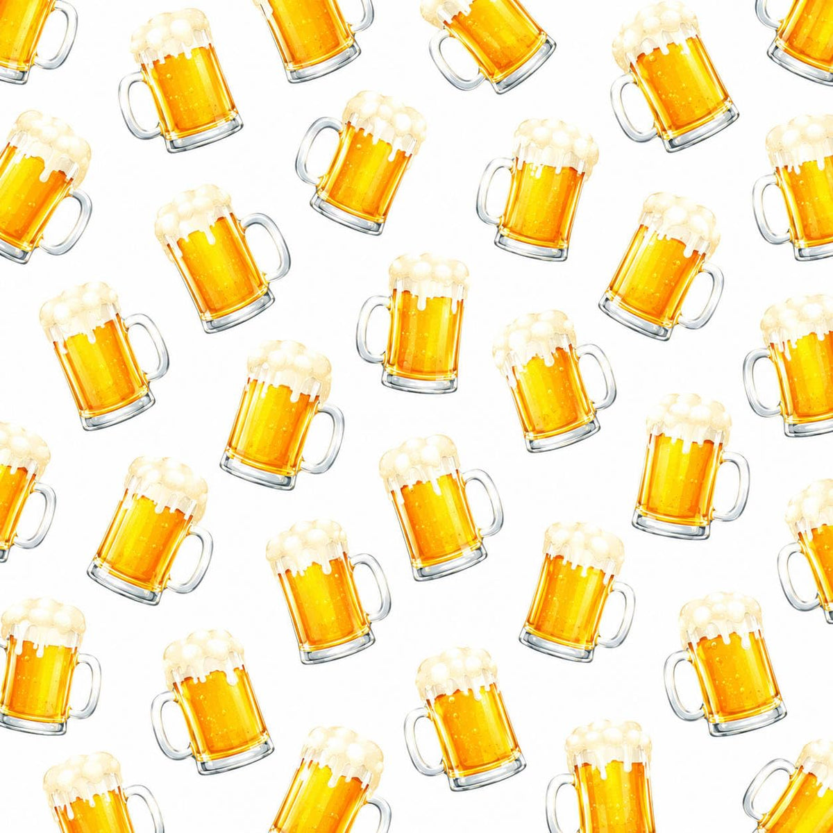Golden Beer Mugs Edible Image Chocolate Transfer Sheet