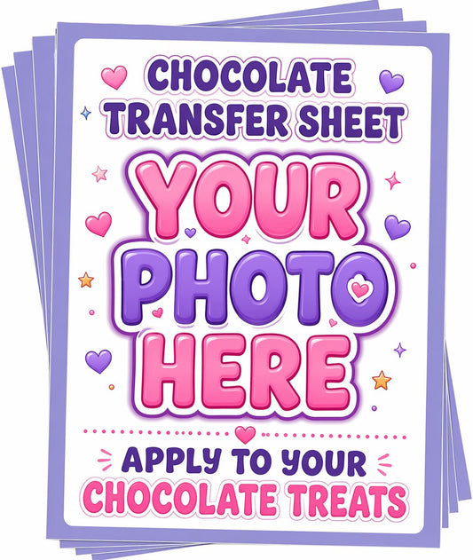 Create Your Own Edible Chocolate Photo Transfer. Upload Your Design Or Photo & Apply It To Your Custom Chocolate Treats!