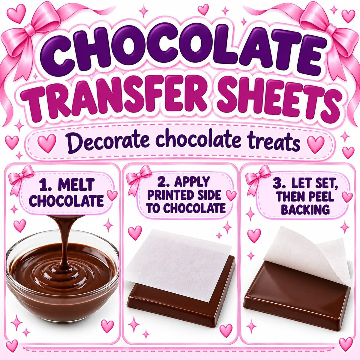 Brown Fallen Autumn Leaves Closeup Edible Chocolate Transfer Sheet for Chocolate Treats, 1 Count