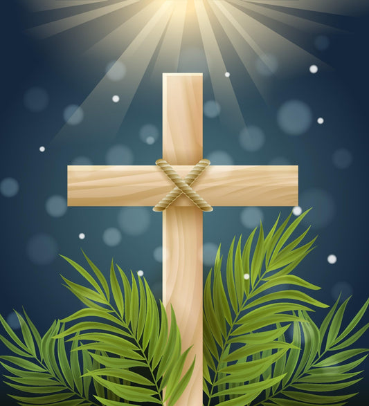 Cross Edible Image Photo Cake Topper For Half Sheet Cake