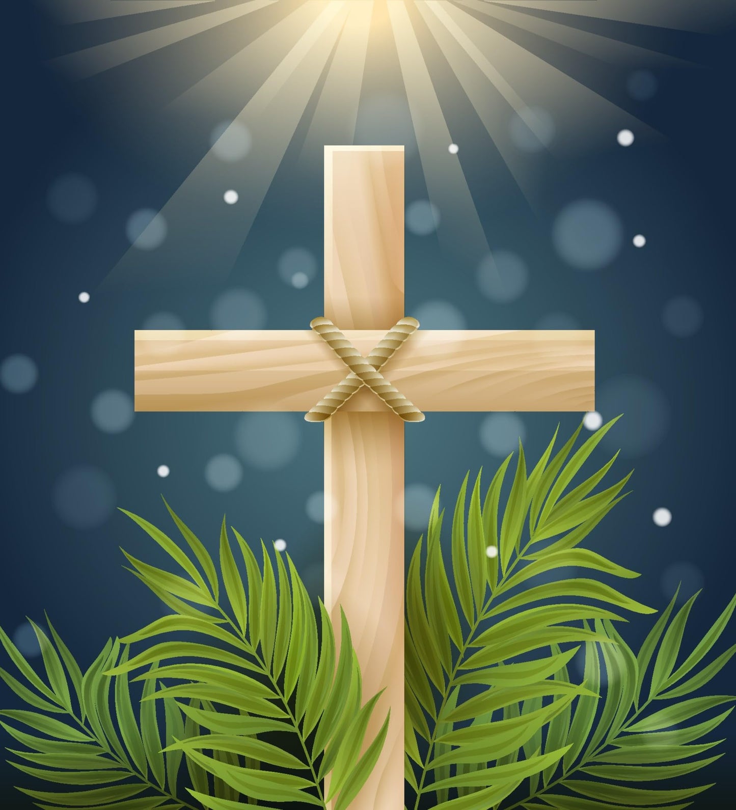 Cross Edible Image Photo Cake Topper For Quarter Sheet Cake