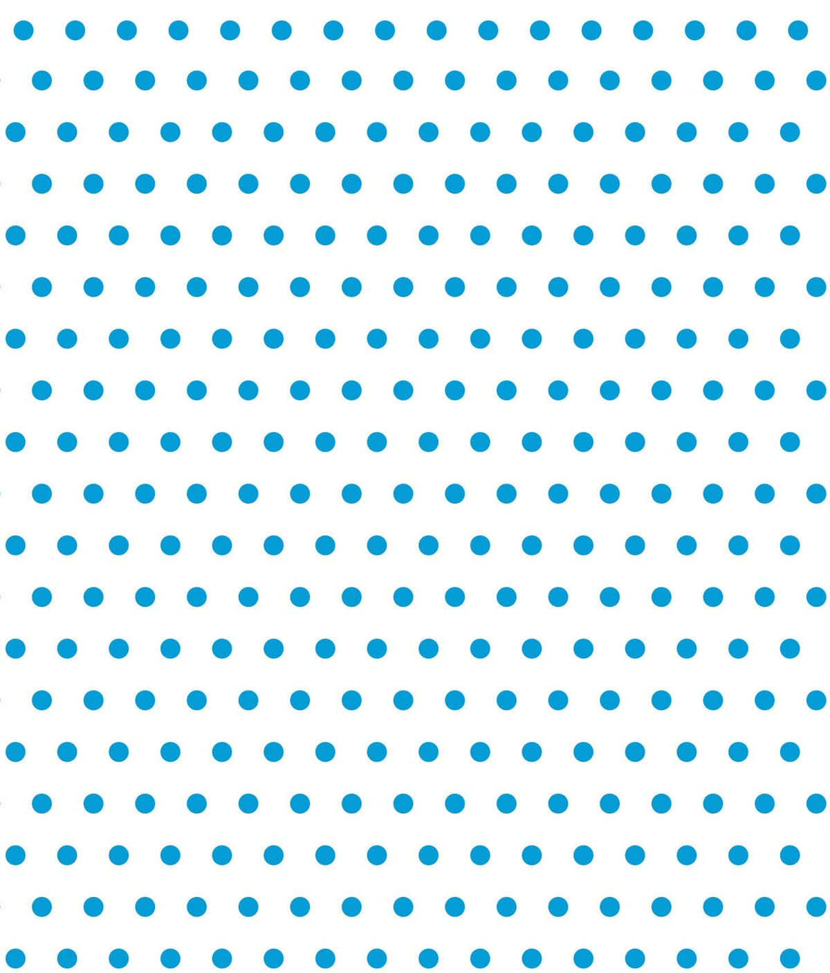 White With Blue Polka Dot Pattern Edible Image Photo Cake Topper For Quarter Sheet Cake