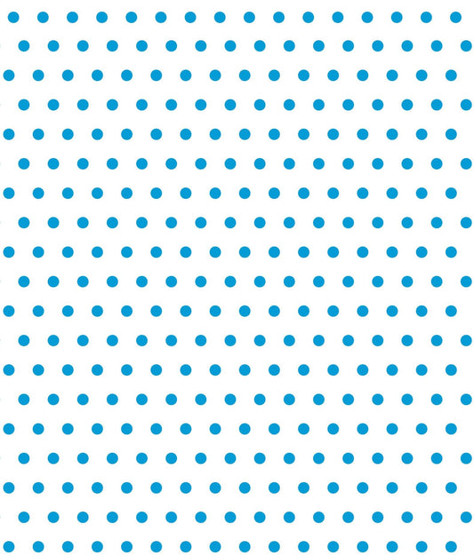 White With Blue Polka Dot Pattern Edible Image Photo Cake Topper For Half Sheet Cake