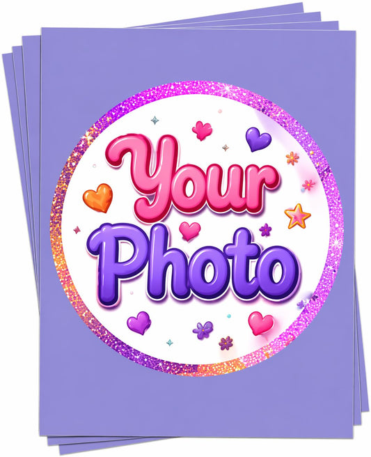 6" Pre-Cut Round Create Your Own Photo Edible Image Cake Topper