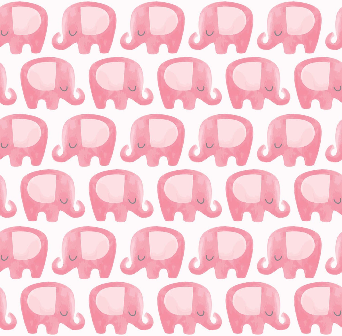 Pink Elephants Pattern Edible Image Cake Border Strips, by Party Poppin Cake Toppin. (1 Count)