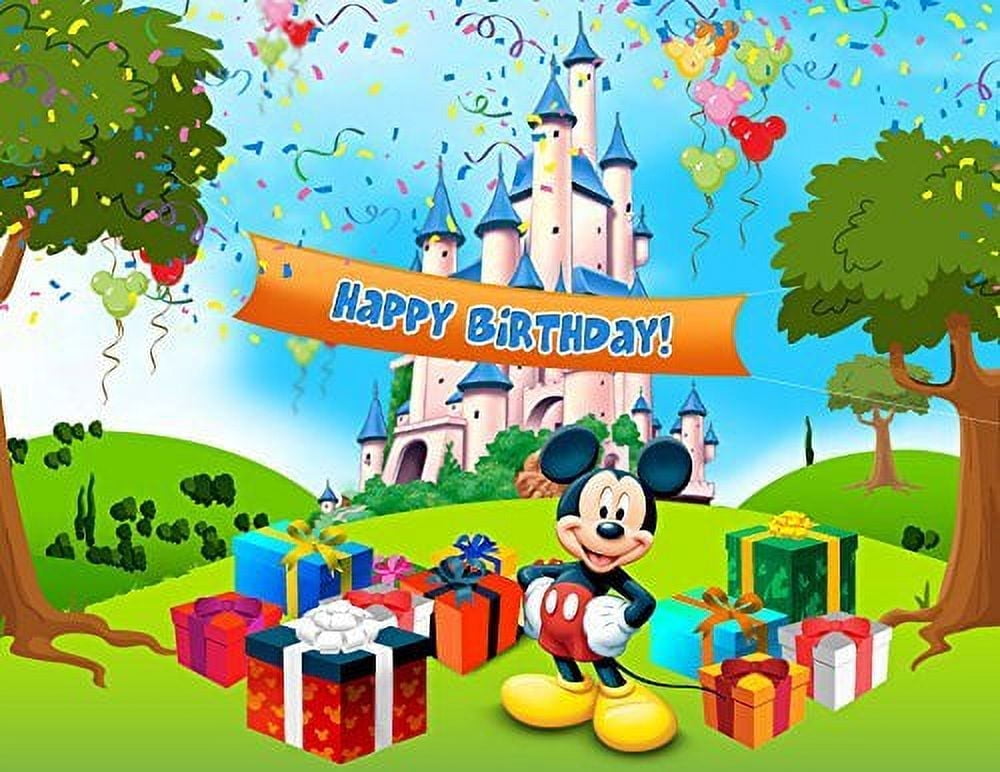 Mickey Mouse Edible Image Photo Cake Topper Sheet Birthday Party - 1/4 Sheet - 75584 ABPID06251