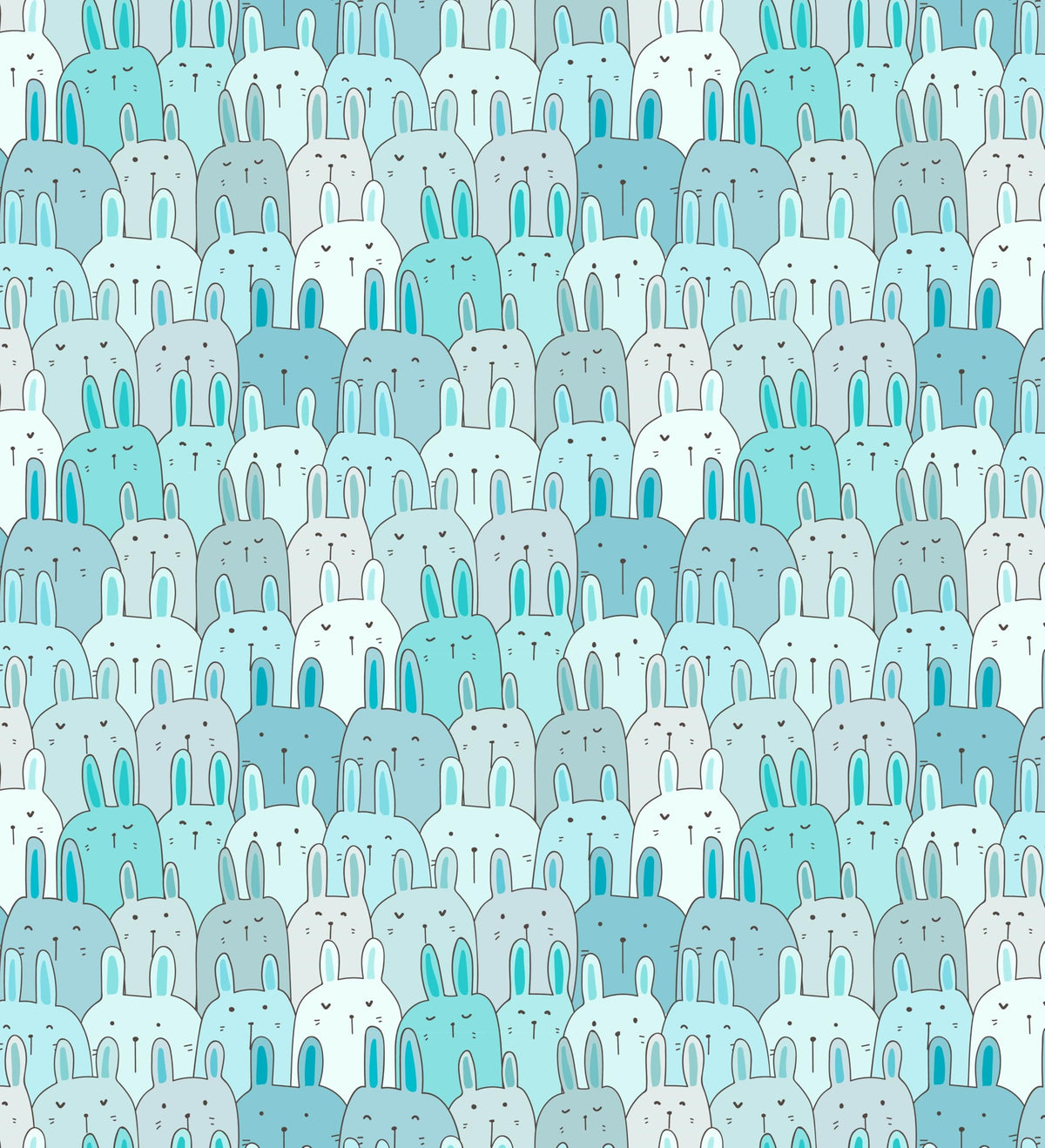 Blue Easter Bunny Pattern Edible Image Photo Cake Border Strips 3 Pre Cut Strips Per Sheet 2.6″ x 10.5"