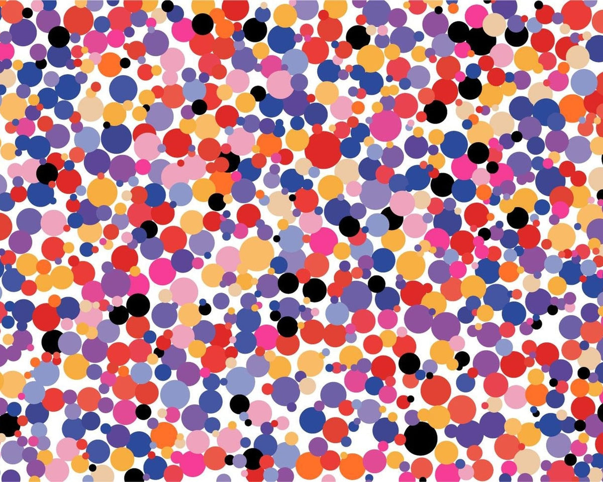 Colorful Confetti Pattern Edible Cocoa Butter Transfer Sheet for Chocolate Treats, 1 Count
