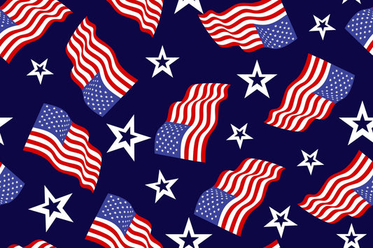United States Flag with Stars Pattern On Edible Image Chocolate Transfer Sheet. Apply To Your Custom Chocolate Treats