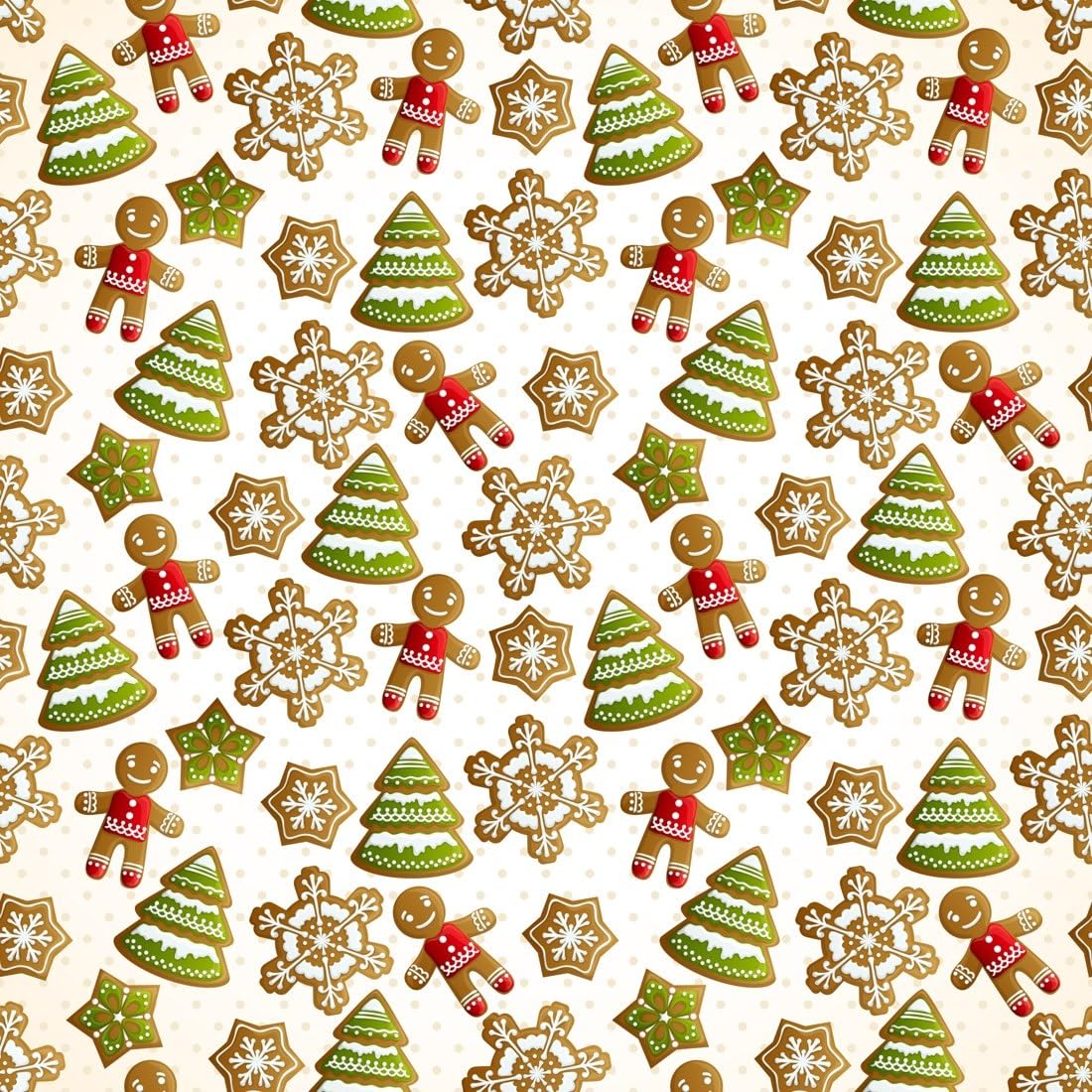 Gingerbread Cookies and Christmas Trees Edible Chocolate Transfer Sheet for Chocolate Covered Strawberries and Bark, 1 Count
